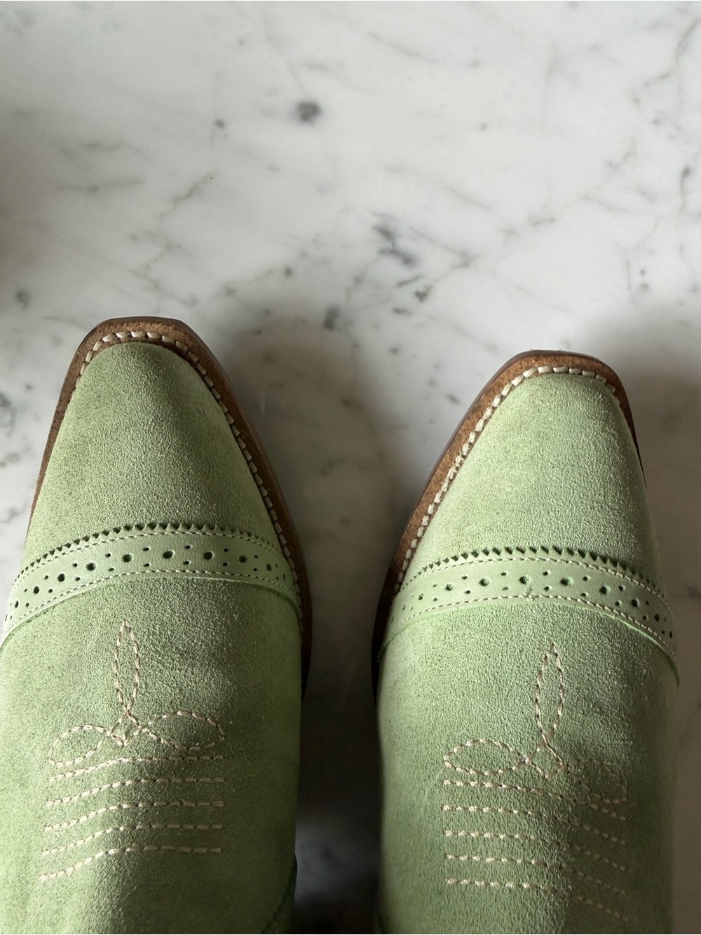 Dingo Gummy Bear Mint Suede Green Boots - Picture 7 of 10